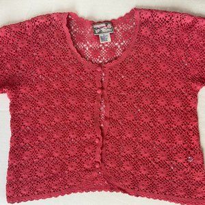 Vintage April Cornell Crocheted Top (Size S)
